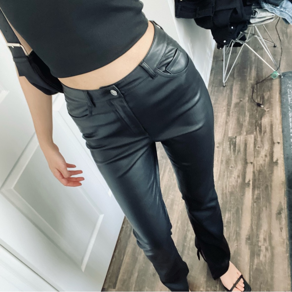 Zara Faux Leather Pants